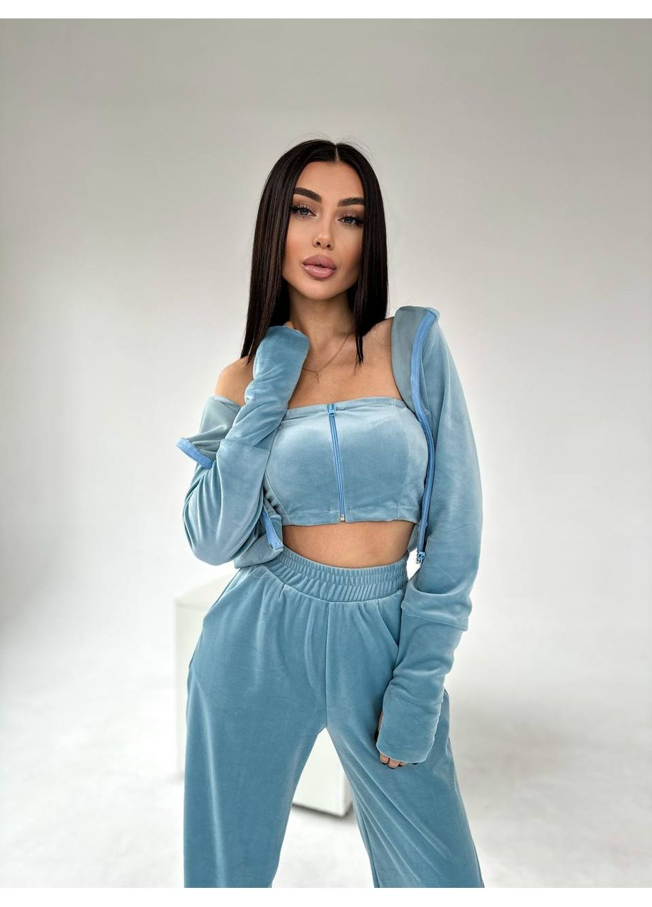 Велюровый костюм — замеры в описании. GD/GL Модний простір (358888729)