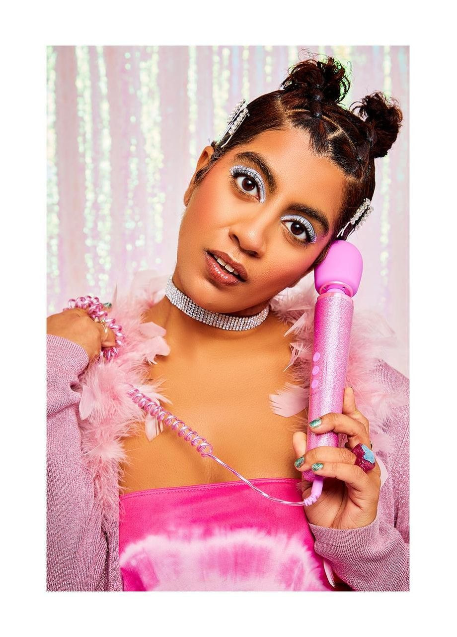 Вібратор мікрофон Le Wand ALL THAT GLIMMERS SET, блискучий рожевий Rainbow (303907402)