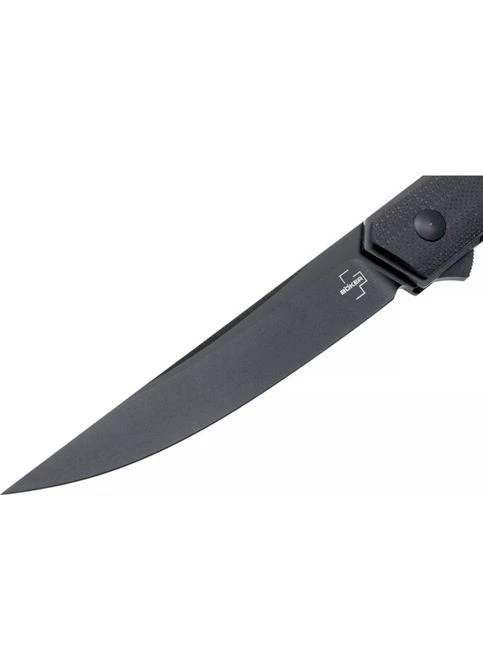 Ніж Plus Kwaiken Air, G10, All Black, складной, для туризму, вага 84 г, довжина клинка 90 мм Boker (395592511)