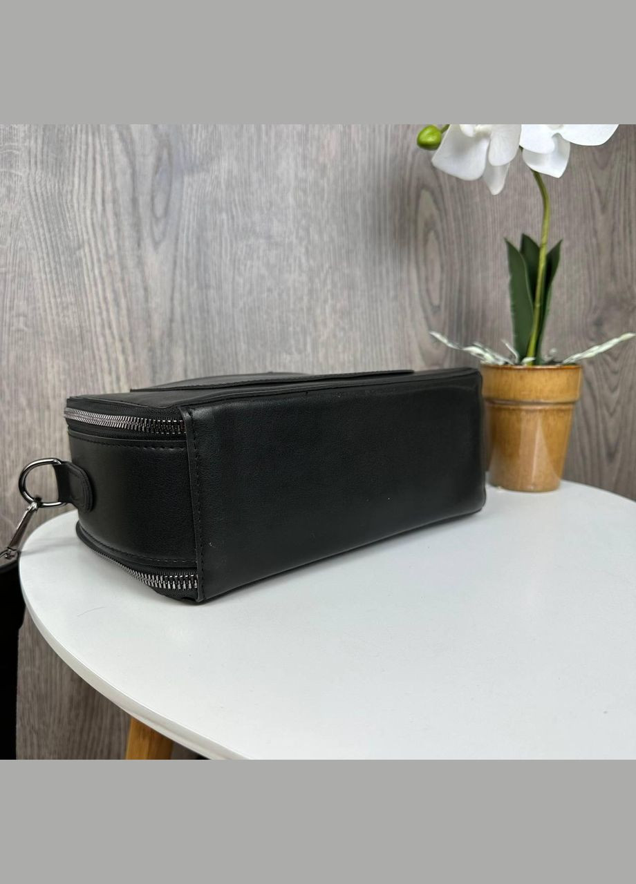 Модная женская мини сумочка клатч Черный с никелем No Brand (298997237)