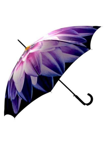 Фиолетовый женский зонт трость 85 см. ( ) МІС (365812865)
