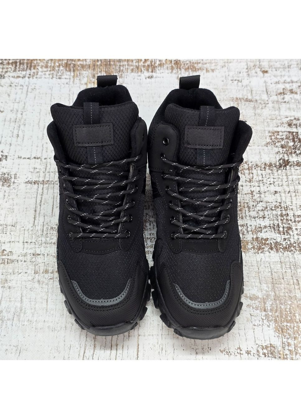 Черевики чоловічі зимові чорні спортивного плану KMB (366341468)