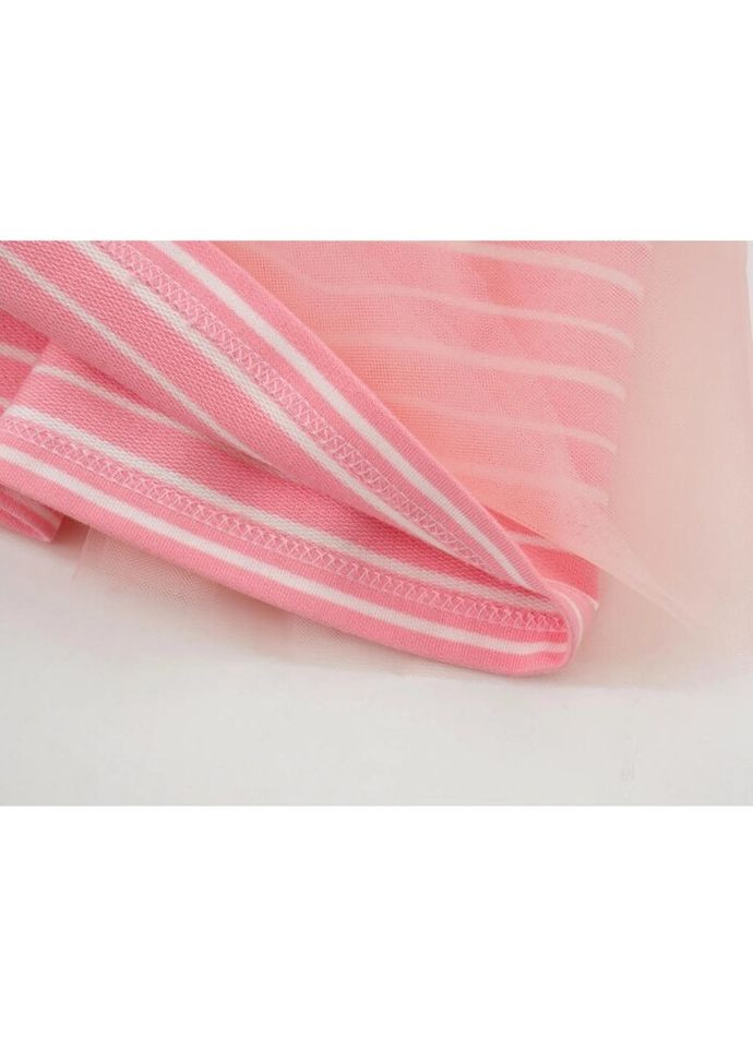 Розовое платье в полосочку (2637-80g-pink) Tongs (300625086)