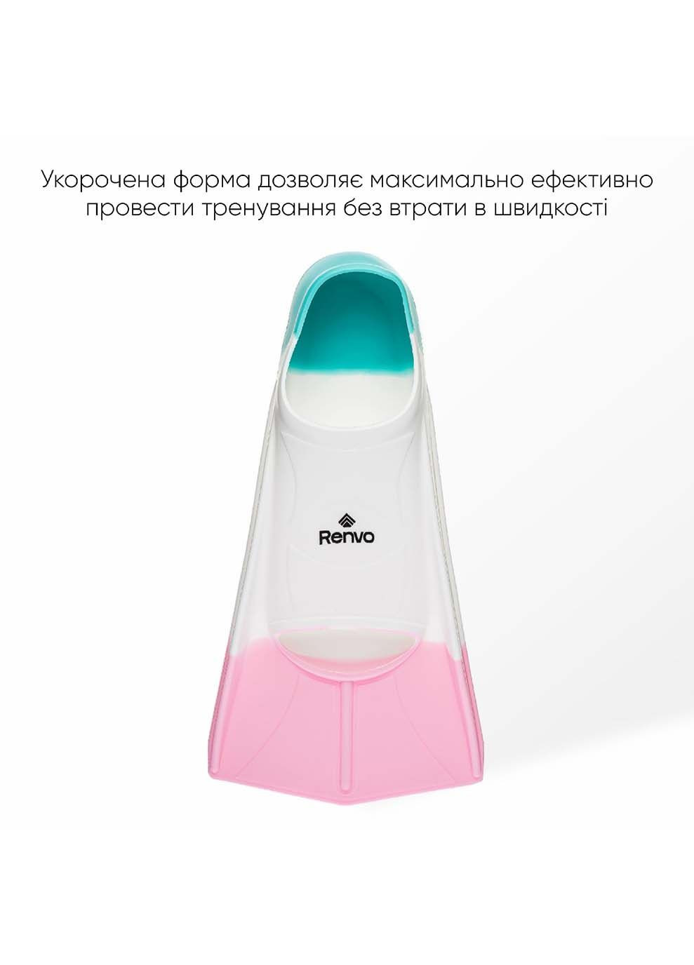 Короткі ласти для тренування в басейні Frio із закритою п'ятою Різнокольоровий Renvo (323203238)