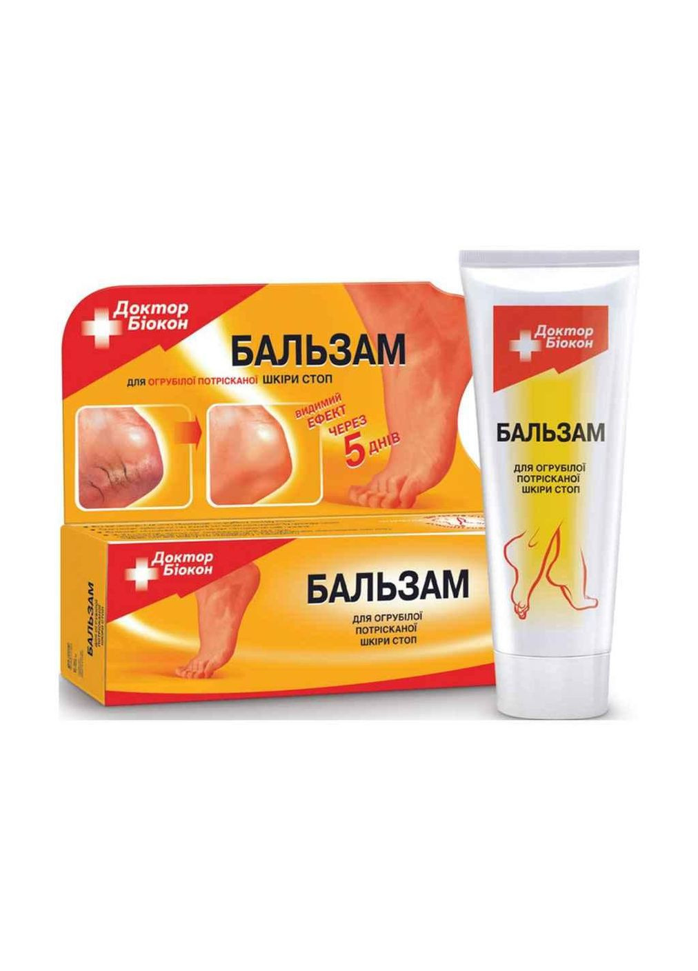 Биокон Бальзам Доктор для огрубевшей потрескавшейся кожи стоп, 75г ТМ — Крем, Украина (303675006)