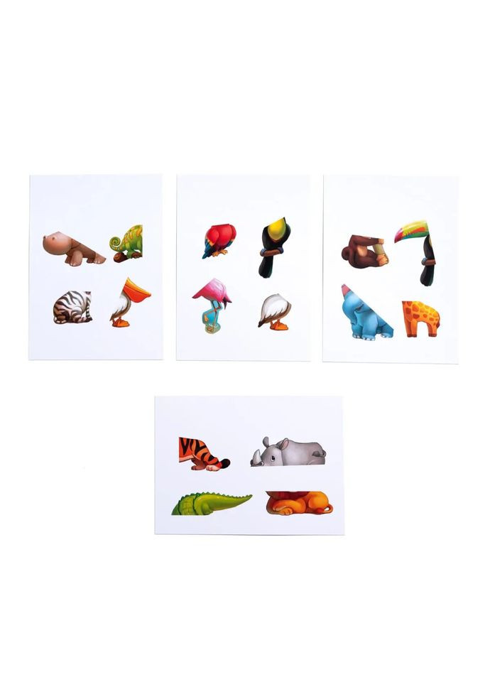 Дерев'яна настільна гра "Повтори за схемою - Африка" (ПСД178) PSD178 на липучках Ubumblebees (315022951)