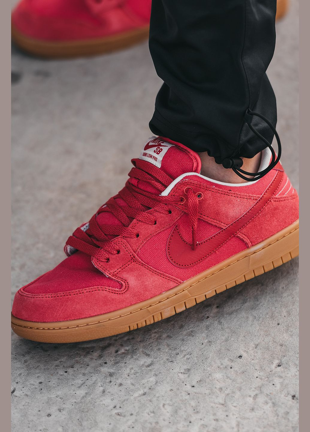 Красные демисезонные кроссовки мужские nike sb dunk low red | найк сб данк низкие красные красные No Brand