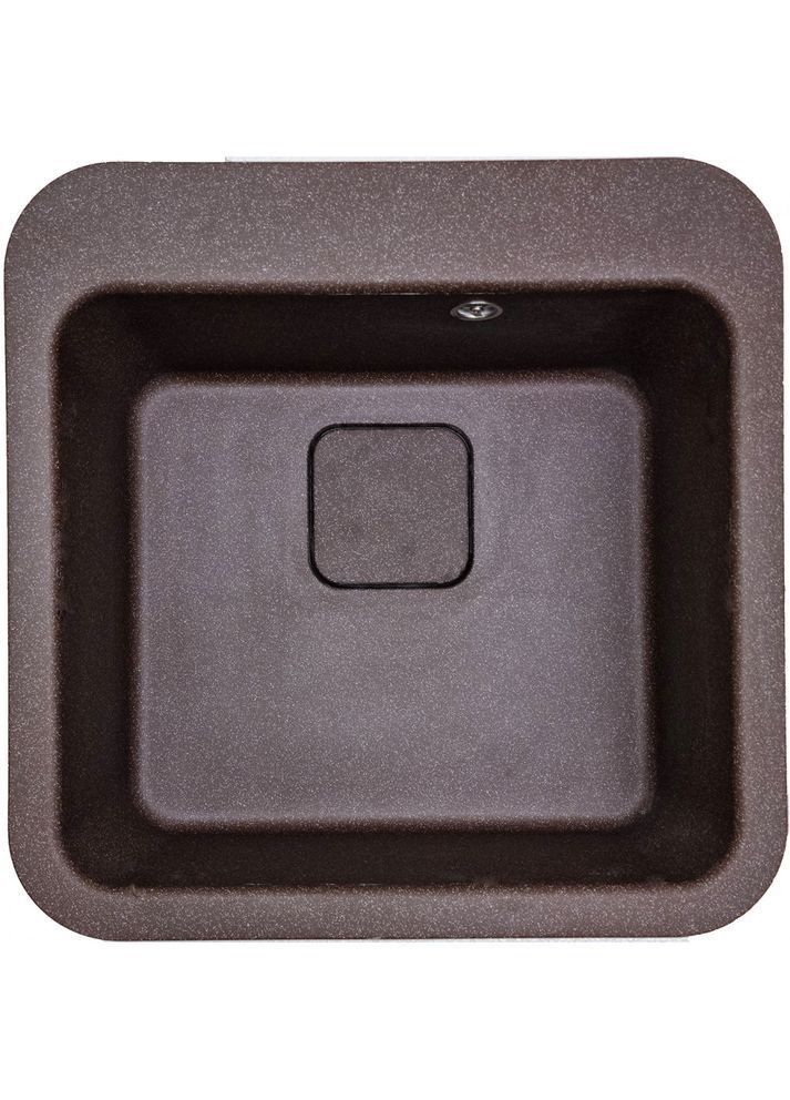 Кухонна мийка зі штучного каменю/кварцева 500х500х190мм, квадратна EXIST Коричневий (31850500500) Adamant (369798650)