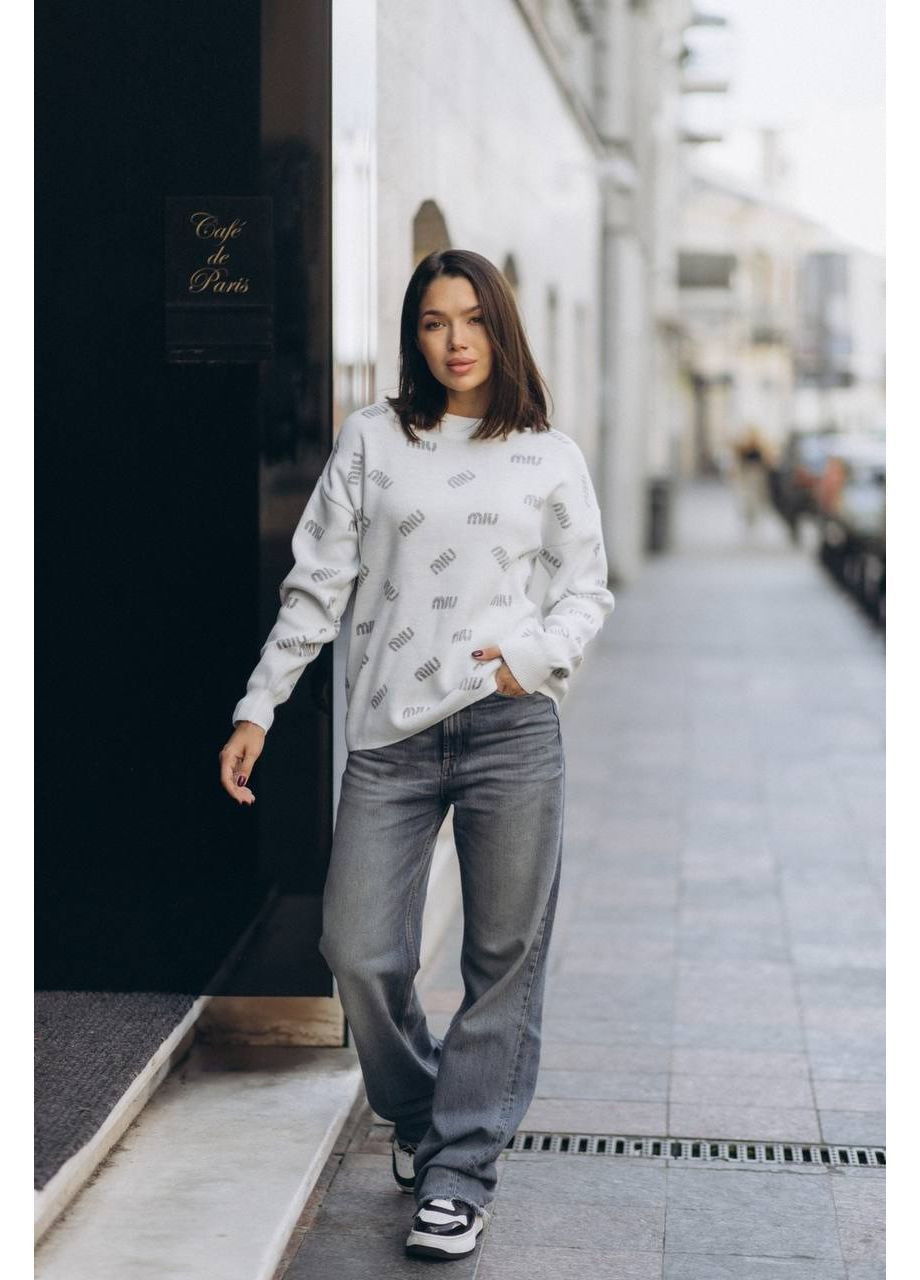 Білий жіночий светр туреччина Osoblyva