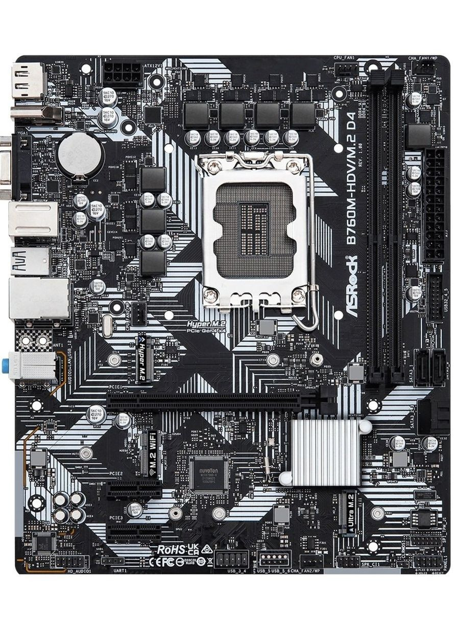 Материнская плата B760M-HDV/M.2 D4 (s1700, Intel B760) ASRock (360416078)