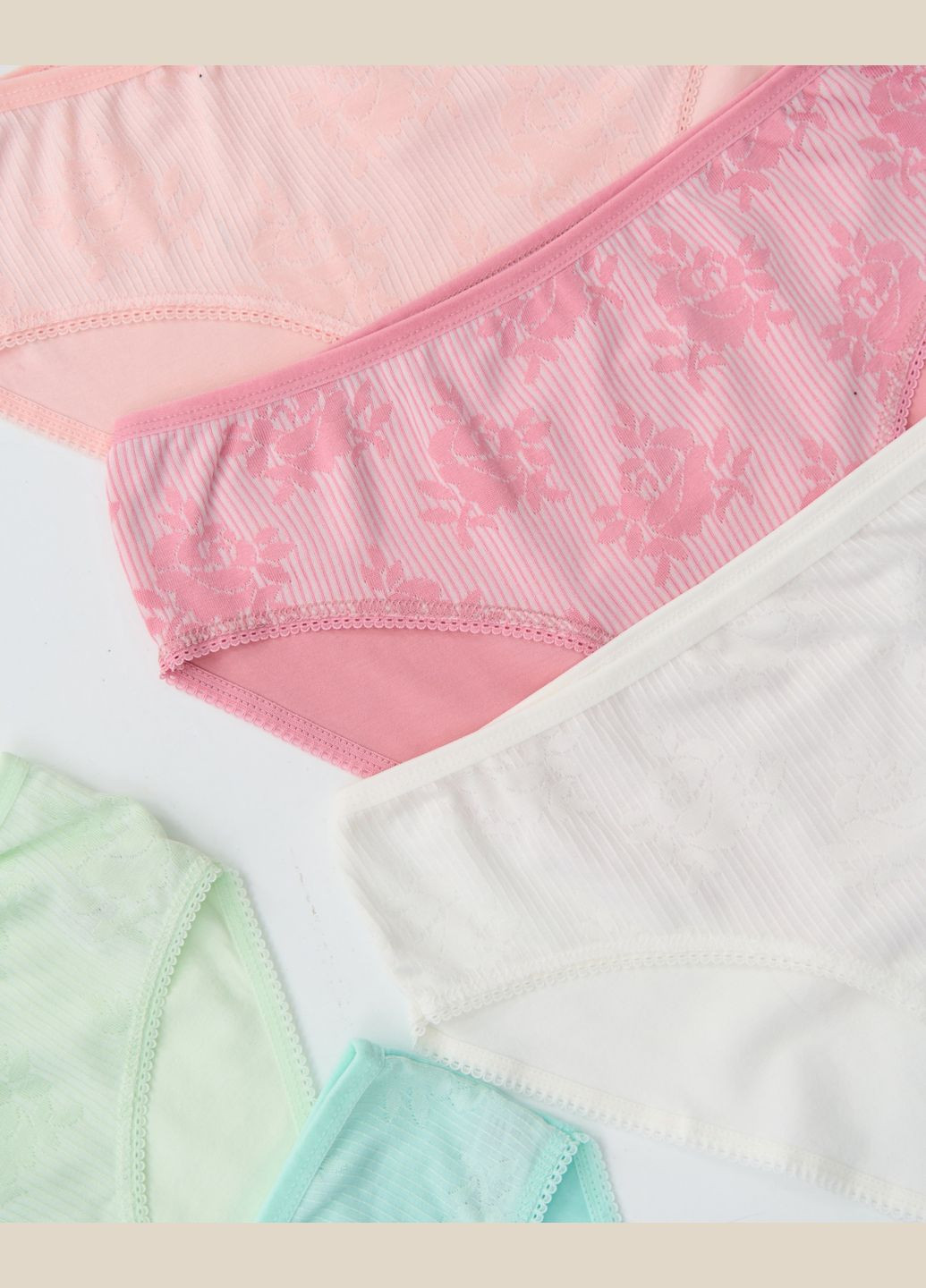 Батальні трусики з квітковим орнаментом 5 шт. Nicoletta (322126765)