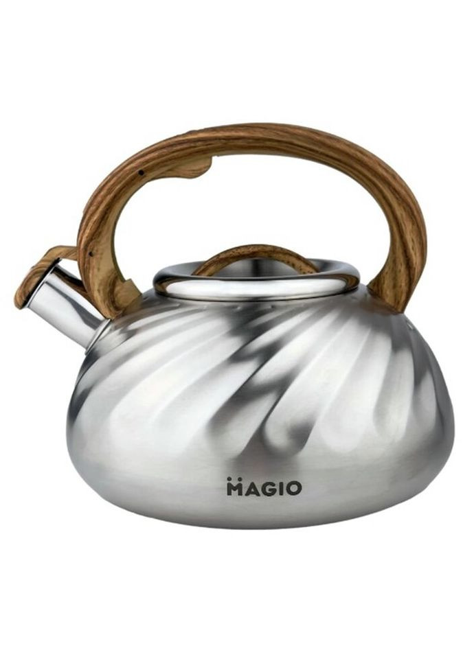 Чайник со свистком MG-1194 3 л серебристый Magio (296660997)