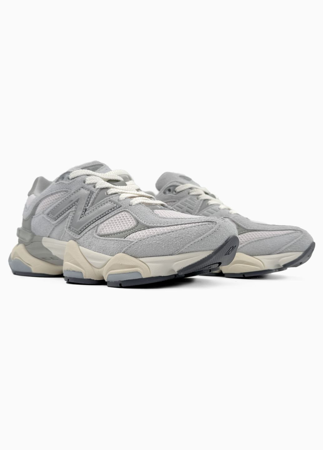 Серые демисезонные кроссовки мужские и женские new balance 9060 grey | нью беланс 9060 серые No Brand