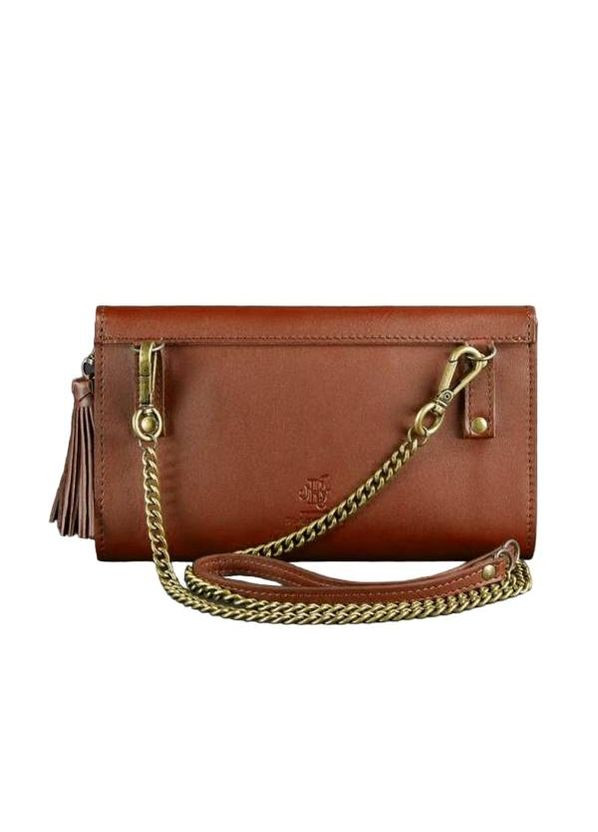 Сумка женская кожаная через плечо с ремешком на пояс бананка Элис светло-коричневая Краст 3180-85969 BlankNote (322586942)