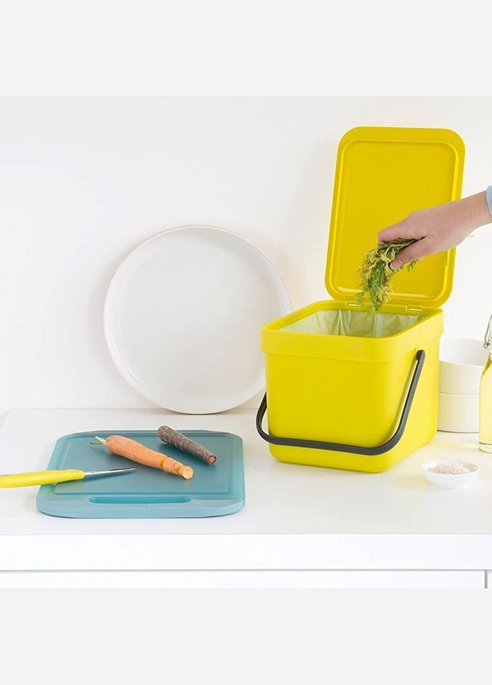 Комплект Бак для мусора 5 л + Набор мусорных пакетов S 6 л 10 шт Brabantia (317305542)