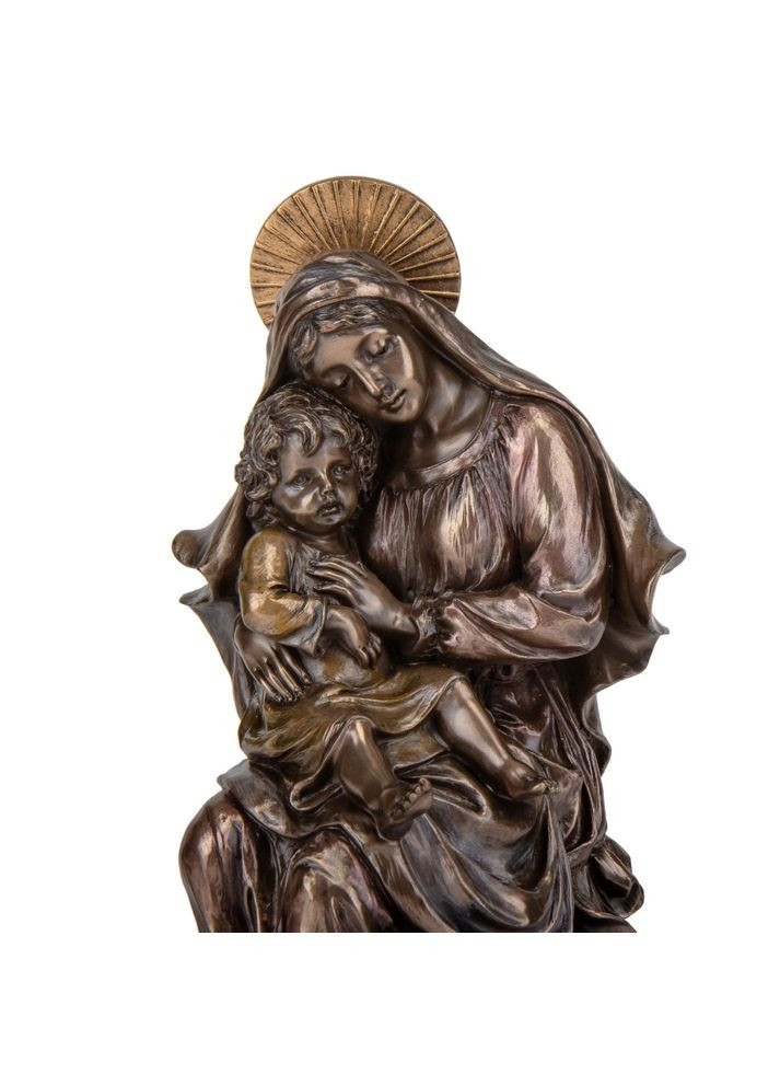 Статуетка Діва Марія з Ним на руках 24х16х16 см 75432 бронзове покриття Veronese (302239269)