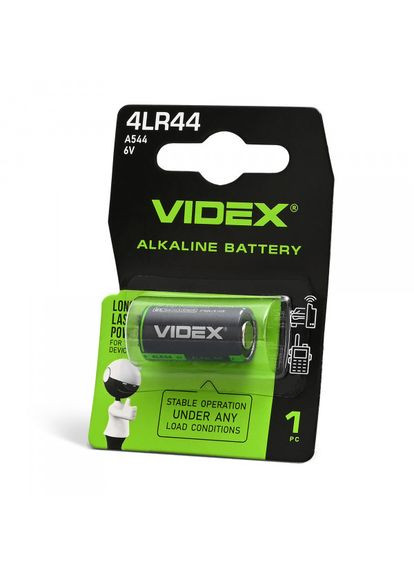 Батарейка щелочная 4LR44/A544 1шт BLISTER Videx (359398078)
