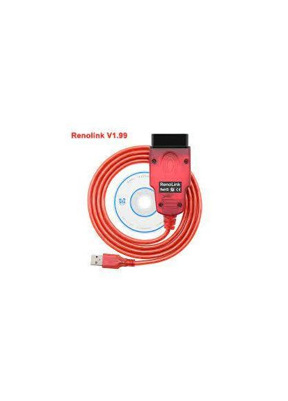 Сканер діагностичний RenoLink v1.99 ECU для OBD2 програмування ключів/подушок безпеки Renault (347766370)