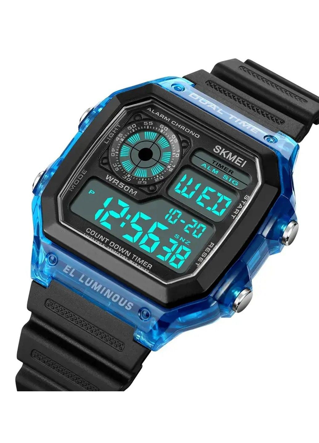 Мужские наручные спортивные часы 1998 (Синий) Skmei (314483243)