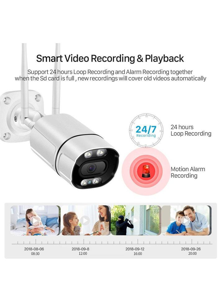 WiFi видеокамера XMT201 2Mp AI белая (1029) Besder (334888558)