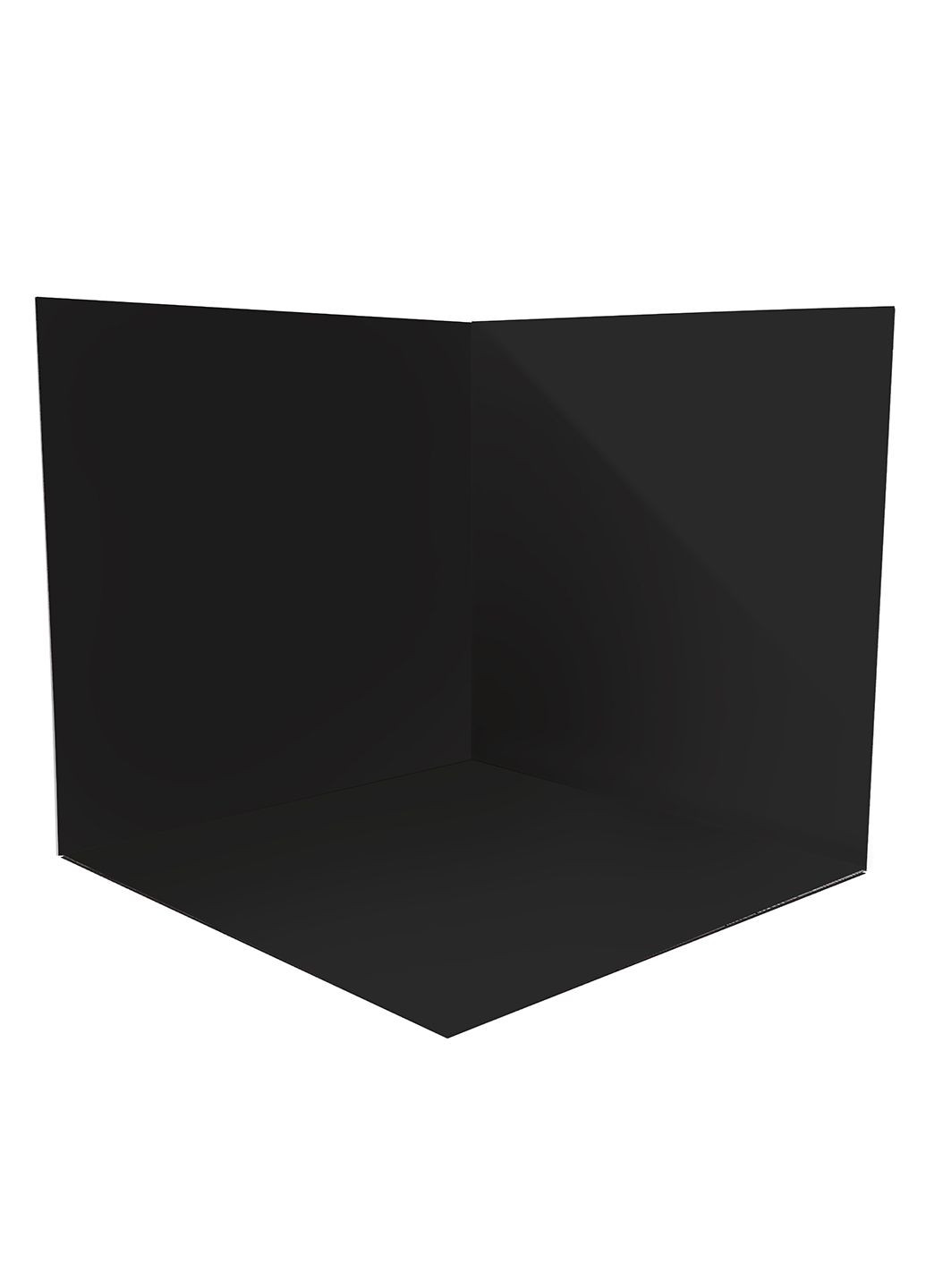 Фотофон 3D для предметної зйомки вініловий кутовий Чорний 50х50х50см (FF-012) No Brand (302245417)