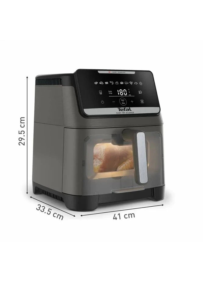 Мультипіч Easy Fry Silence XXL, 1800Вт, 7-літрова чаша, сенсорне управління, 10 режимів приготування, з віконцем, пластикови Tefal (381190259)
