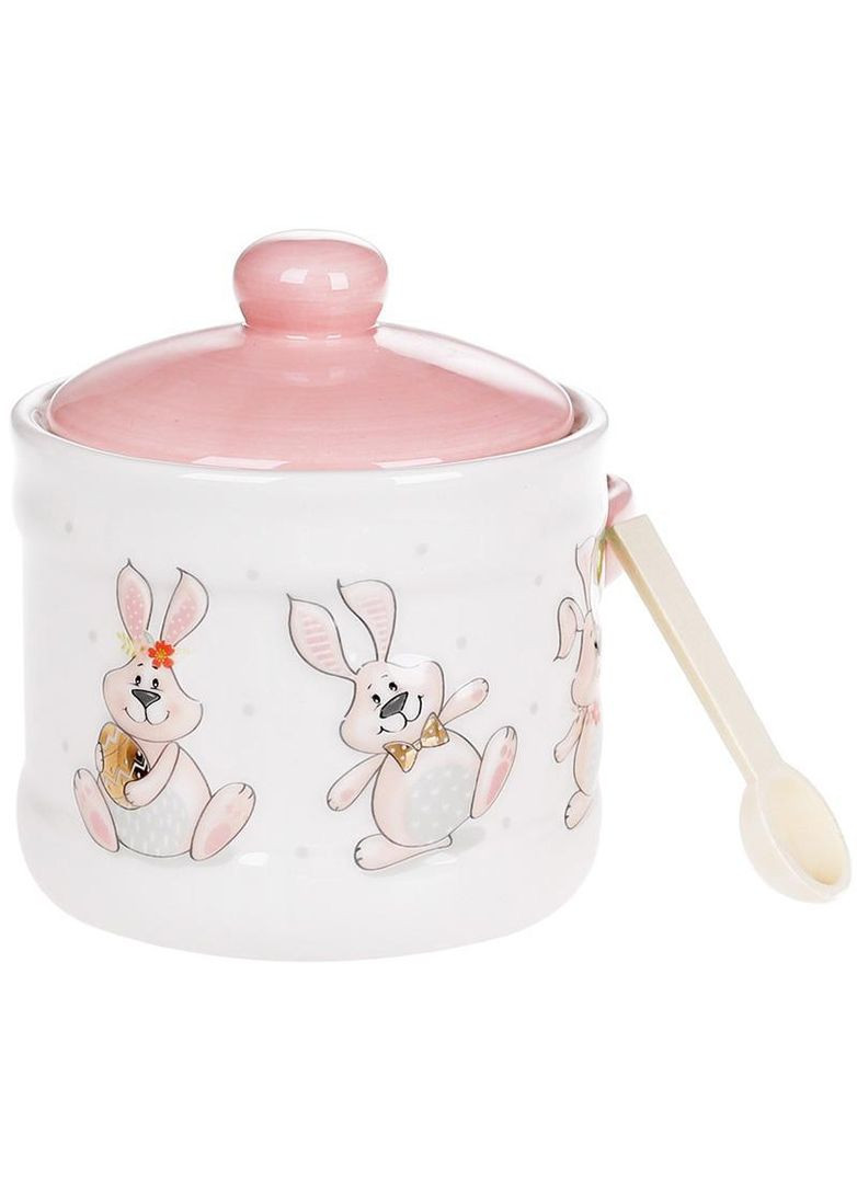 Банка керамічна "Веселий кролик" з дерев'яною ложкою Bona (330134600)