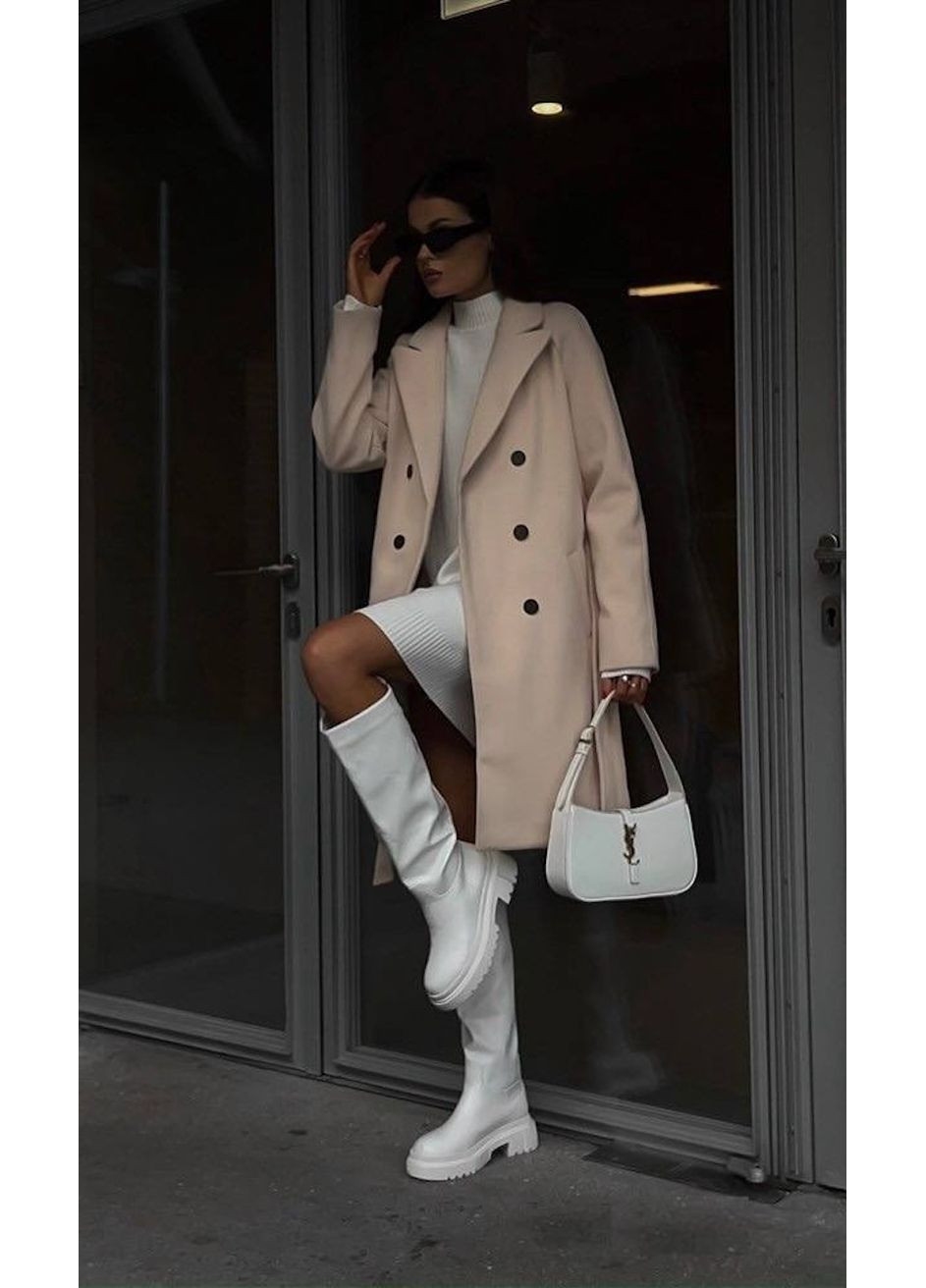 Бежеве демісезонне Пальто, колір Бежевий Fashion