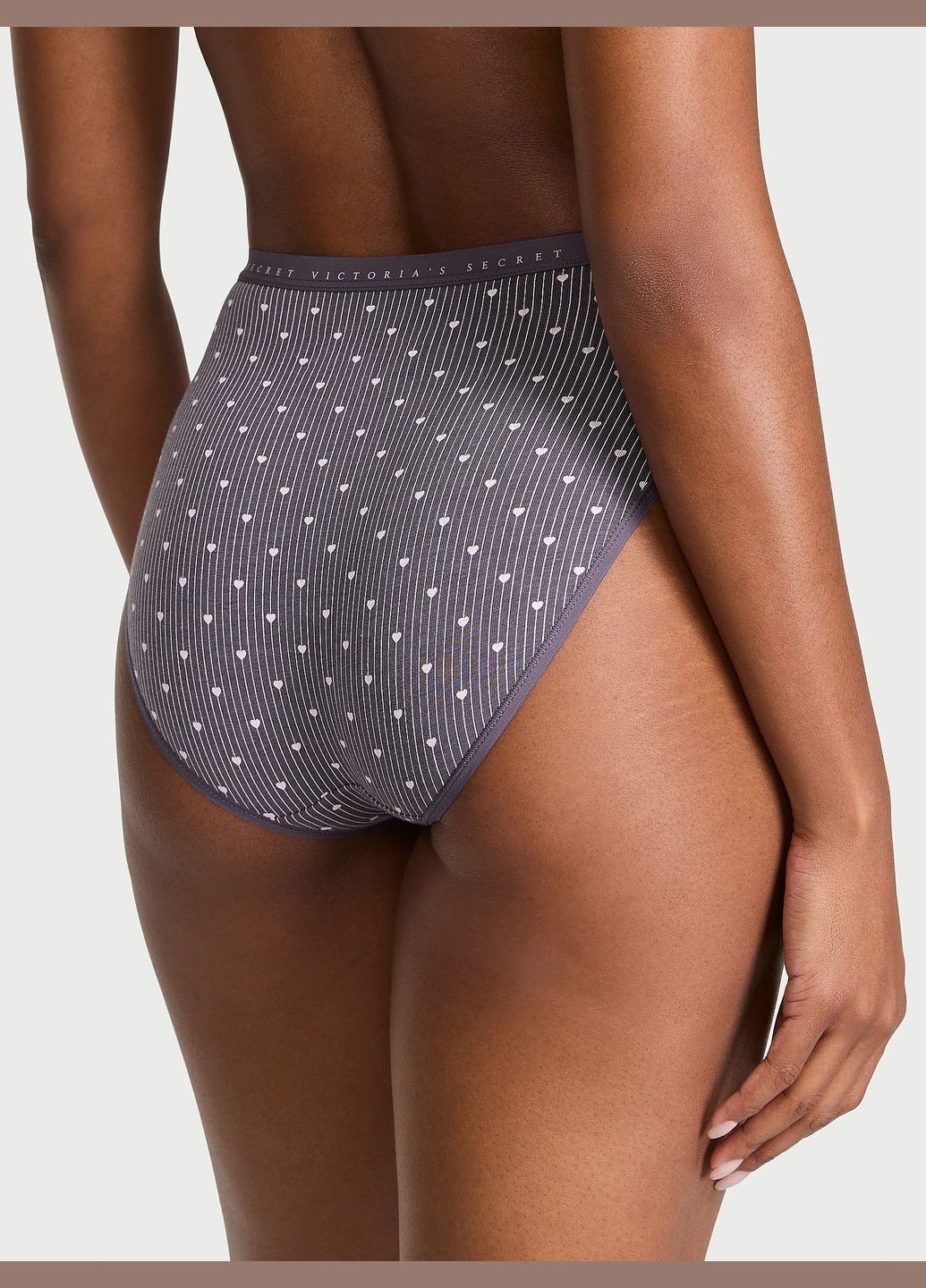 Высокие котоновые трусики Victoria's Secret Stretch Cotton High-Leg Brief Panty (348467178)