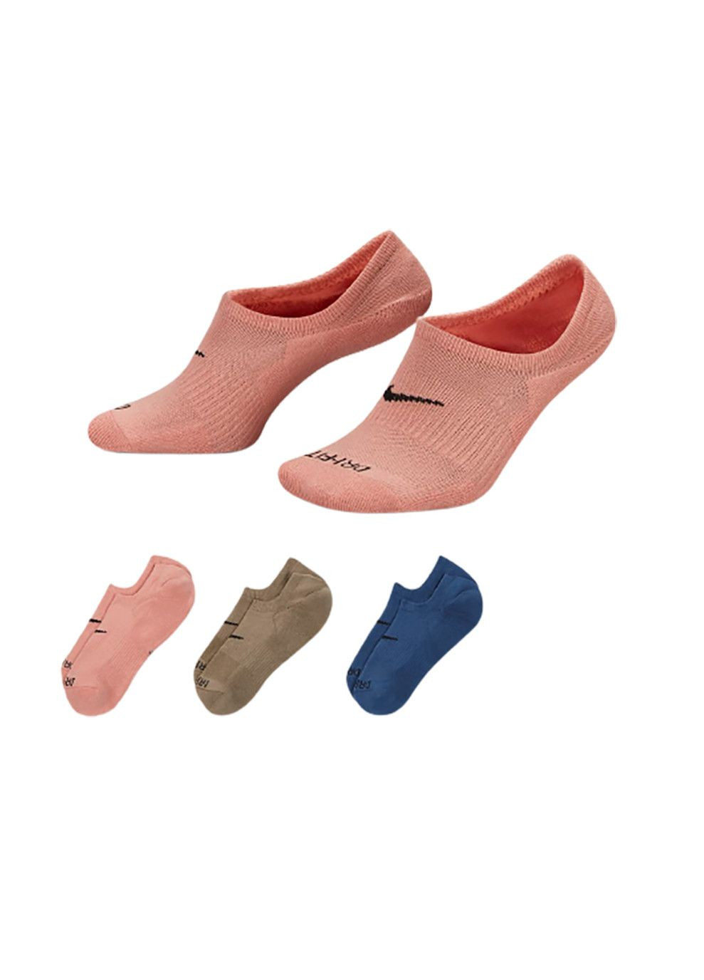 Комбіновані шкарпетки u nk everyday plus cush footie - dh5463-995 Nike однотонні (333958155)