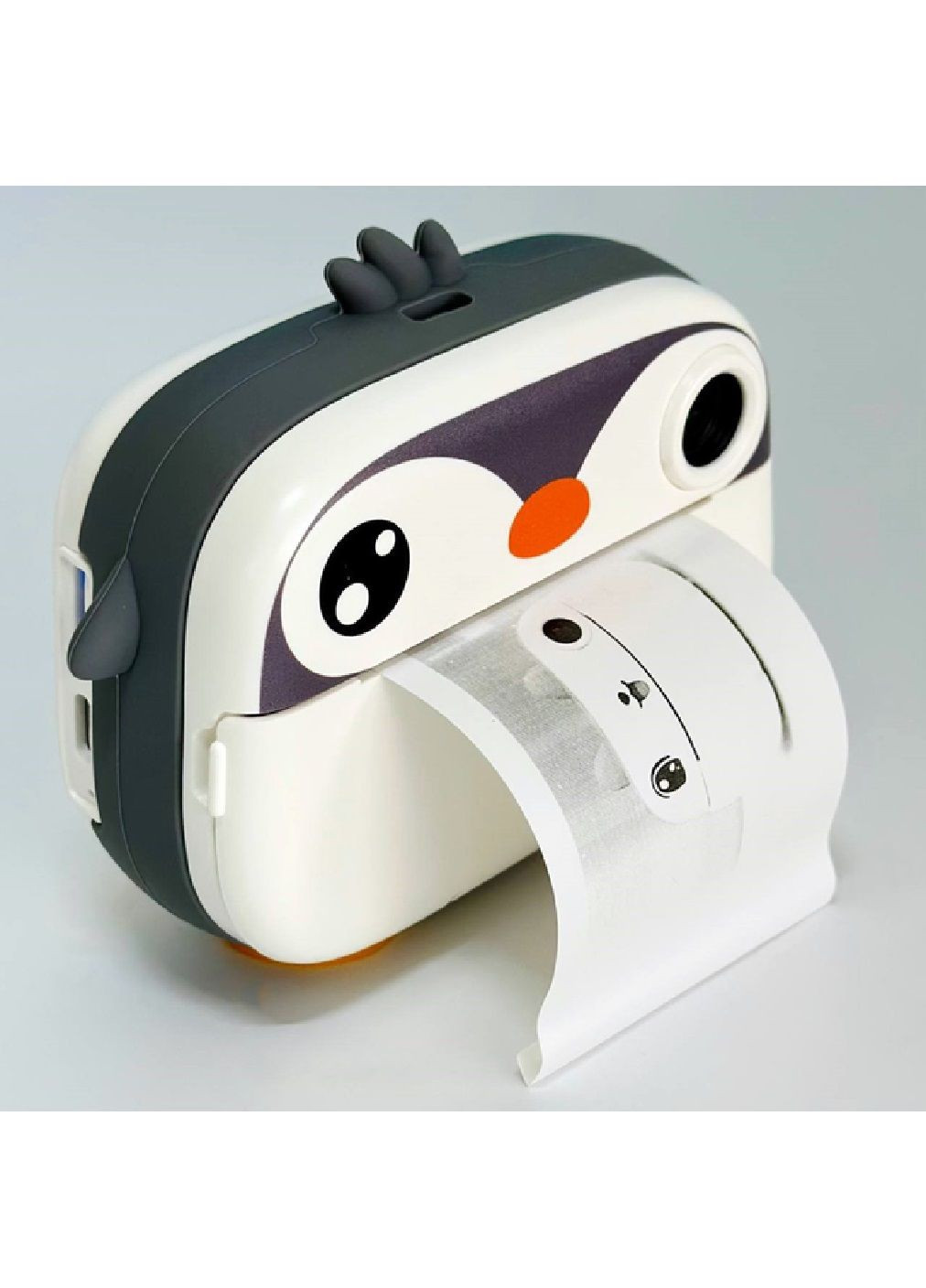 Дитячий фотоапарат термопринтер з миттєвим друком фронтальною камерою підтримкою карти пам'яті (480010-Prob) Пінгвін Unbranded (328136634)