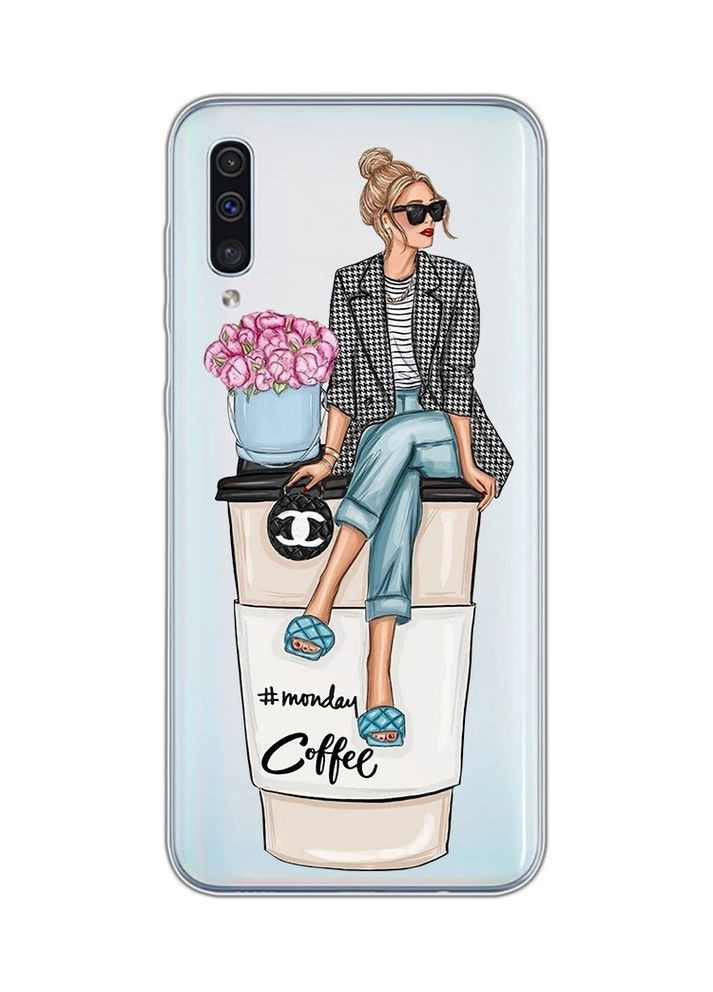 Чехол на Samsung Galaxy A50 (2019) A505:: Девушка на кофе (принт 228) Creative (359499459)