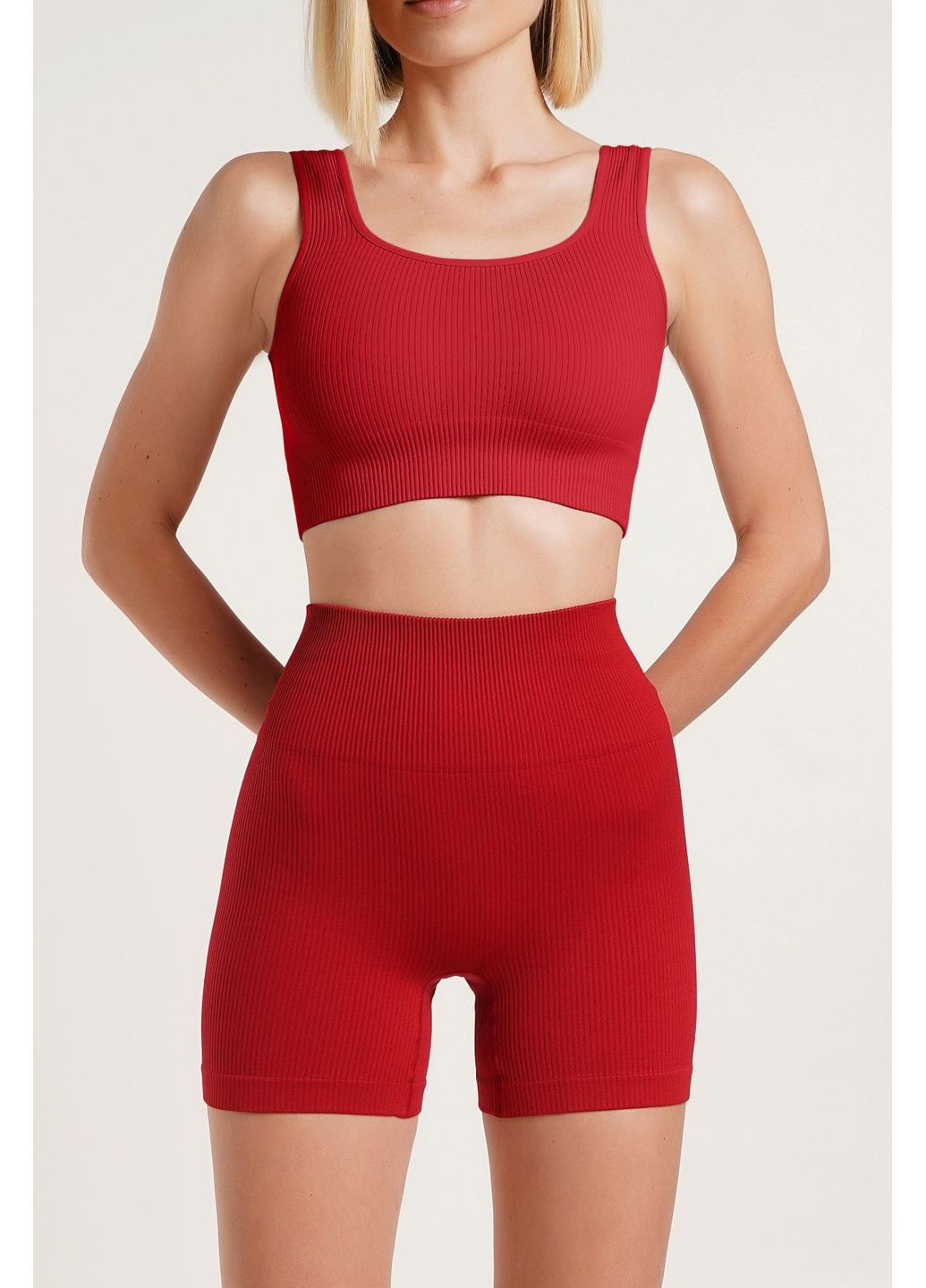 Шортики в рубчик с эффектом пуш-ап Shorts Rib Shape Giulia (356567090)