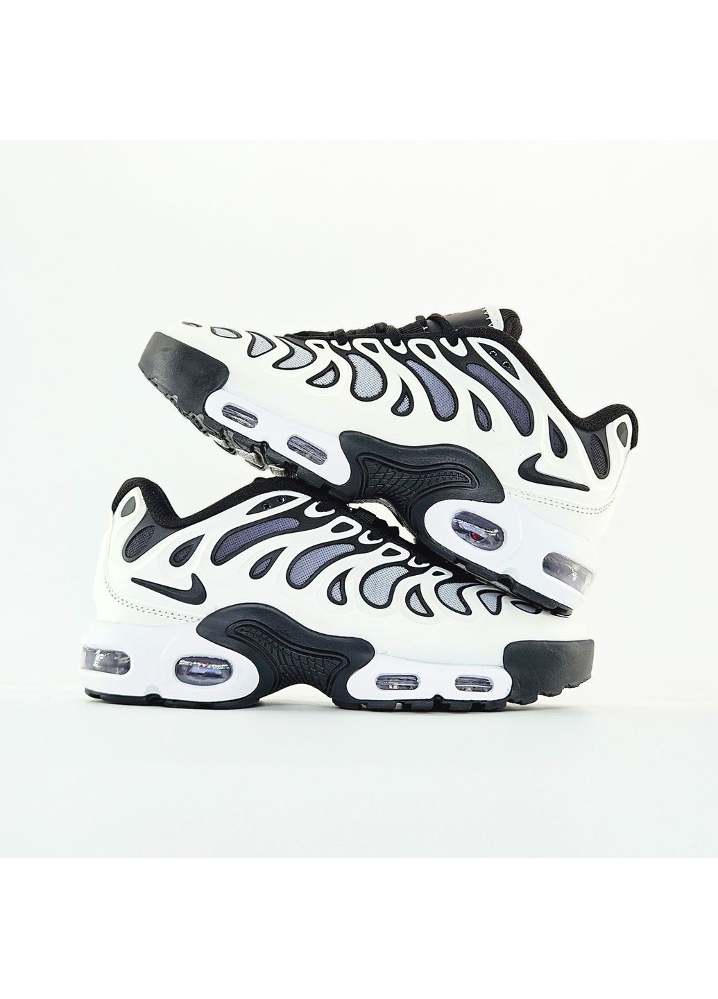 Кросівки жіночі і чоловічі Nike Air Max Tn Plus Drift White Black | Найк Аір Макс ТН плюс білі демісезони (362672575)
