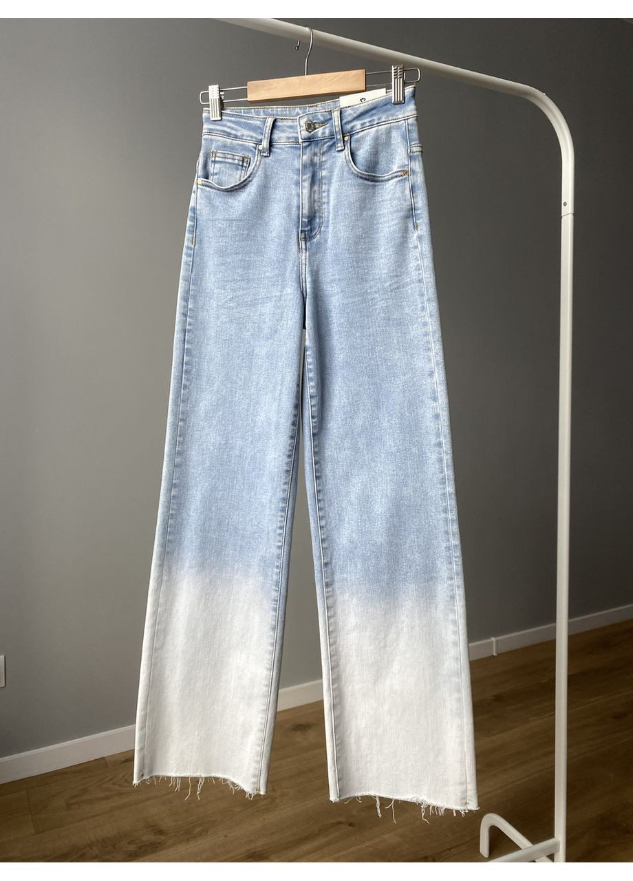 Джинси жіночі, джинси з білим низом, джинси Miss bonbon Крок - (362561294)