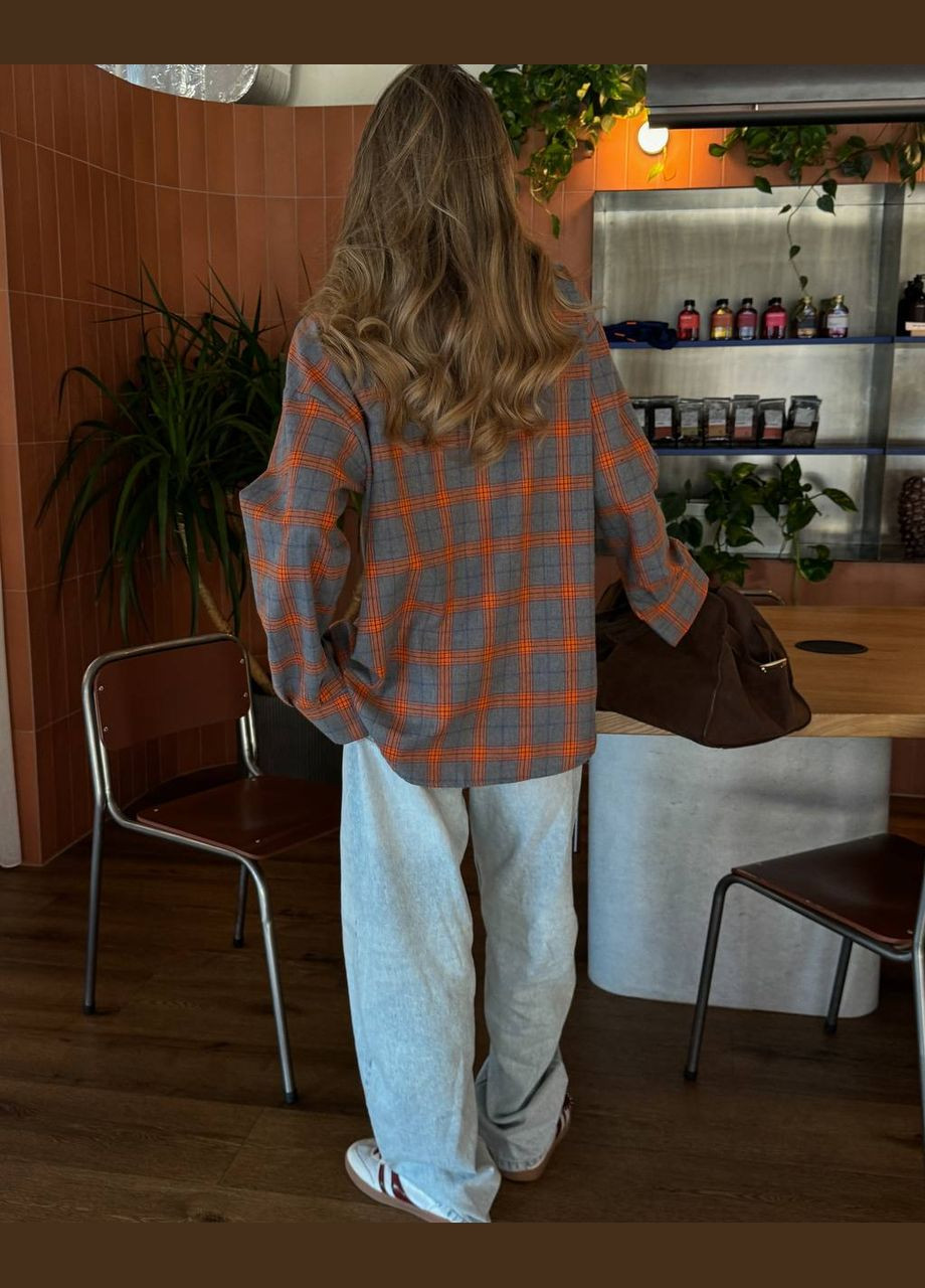 Стильна оверсайз сорочка клітинка Vakko (301988263)