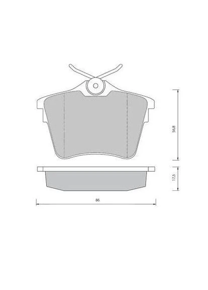 Тормозные колодки дисковые STARLINE (374312957)