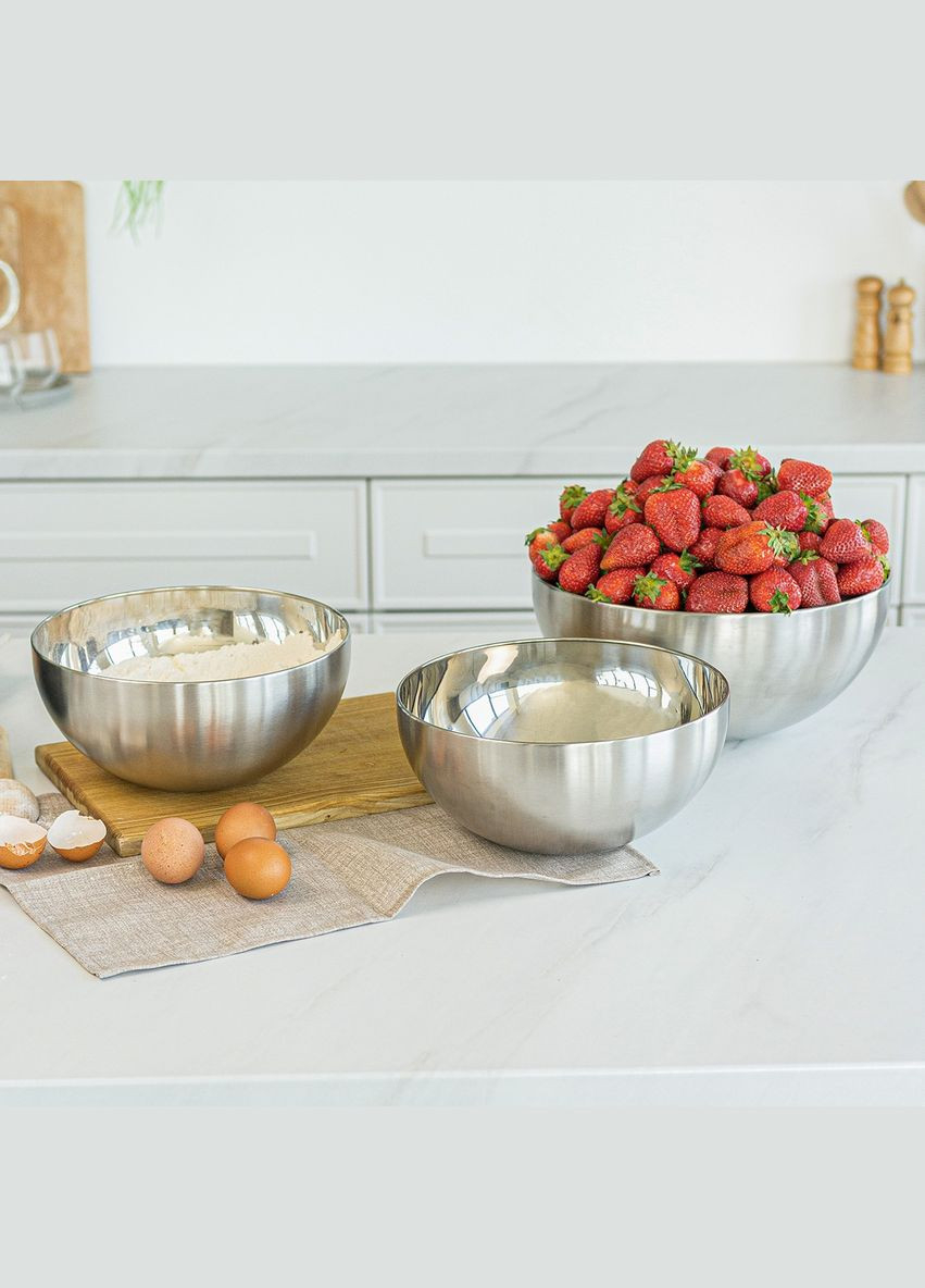 Салатница MY HOME 12 л нержавеющая сталь (KP25 L SS) MVM (301084664)