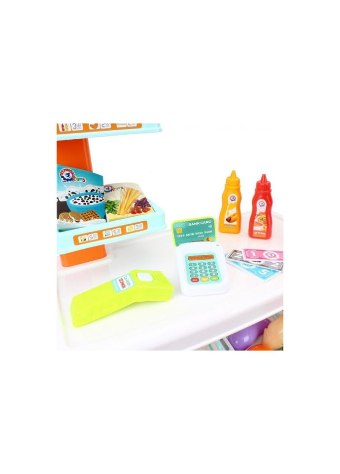 Ігровий дитячий набір "Маркет" 0730TXK прилавок з полицями, кошик, різні продукти ТехноК (362617415)