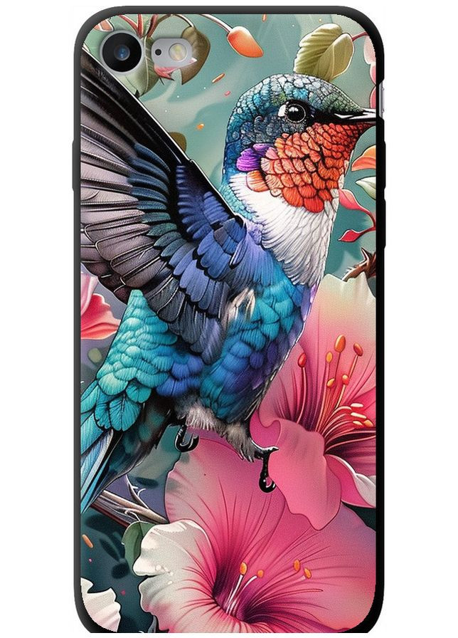 TPU чорний чохол 'Казкова колібрі' для Endorphone Apple iPhone 8 (285781136)