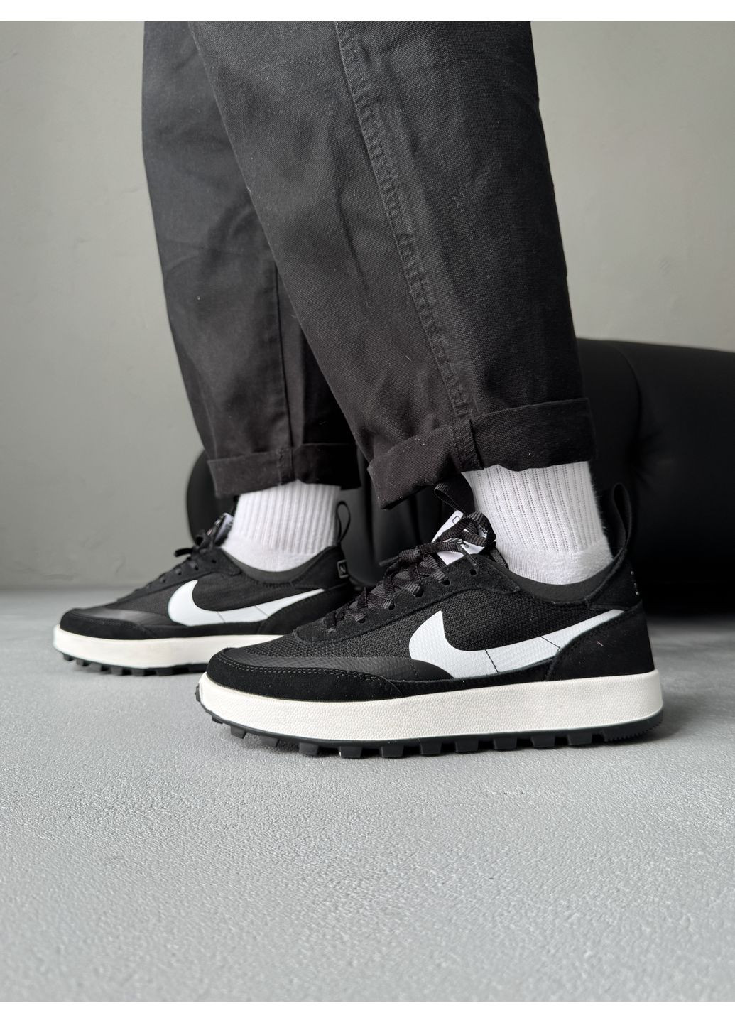 КРОСІВКИ ЖІНОЧІ NIKE CRAFT X TOM SHACHS BLACK / WHITE НАЙК No Brand чорні демісезони (368862239)