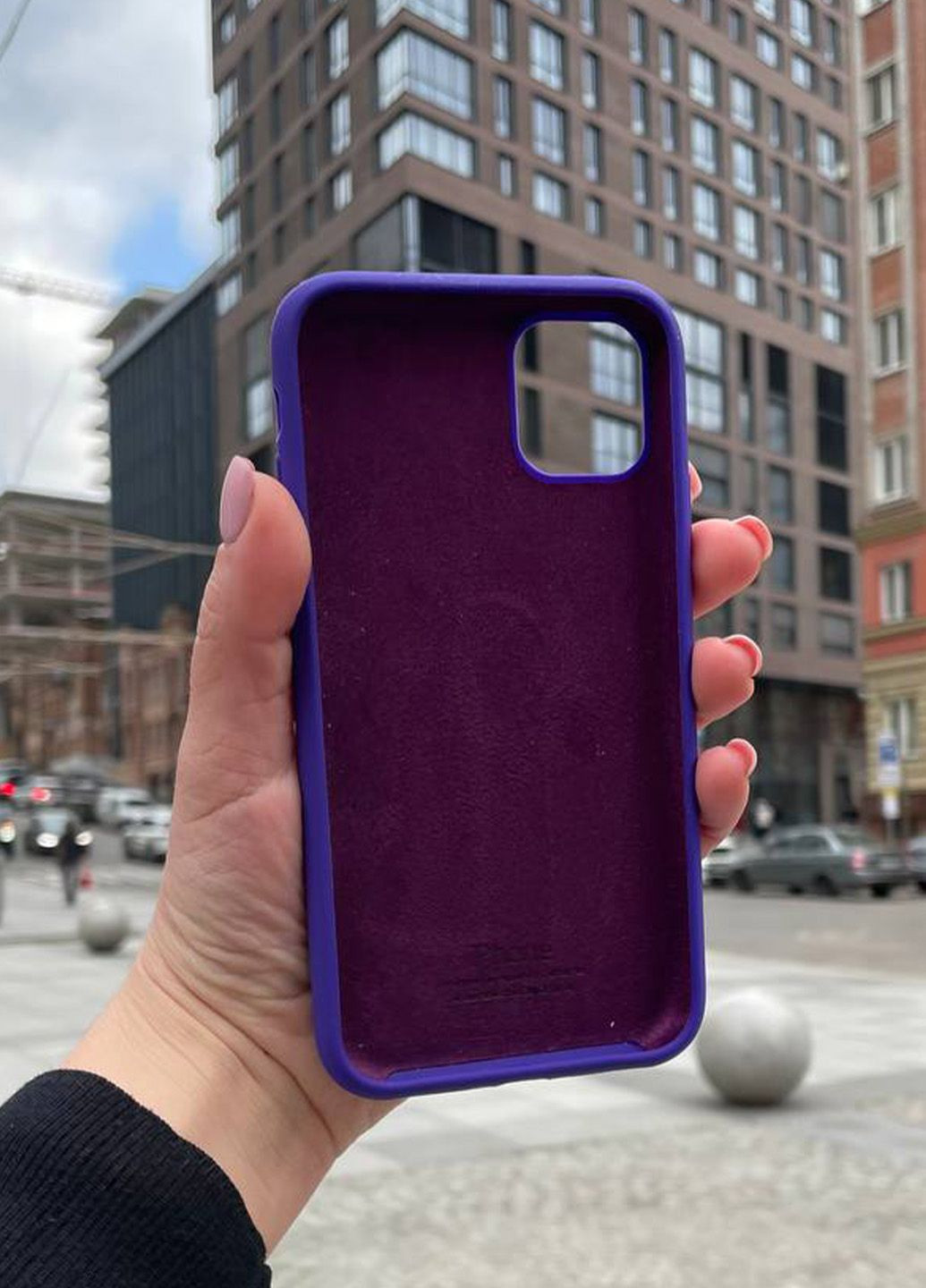 Чехол для iPhone 11 фиолетовый Ultra Violet Silicone Case силикон кейс No Brand (289754074)