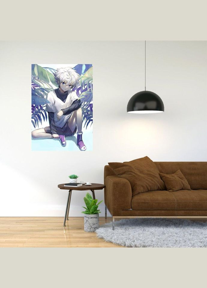 Плакат- з принтом Кіллуа Золдик-Killua Zoldyck A2 Кавун постер (316209344)