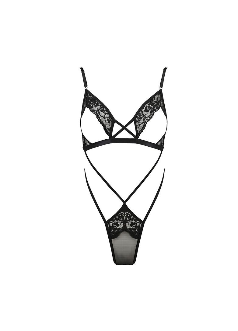 Боді монокіні з відкритими грудьми DIABOLINA BODY black L/XL, 2XL/ Passion (371391272)