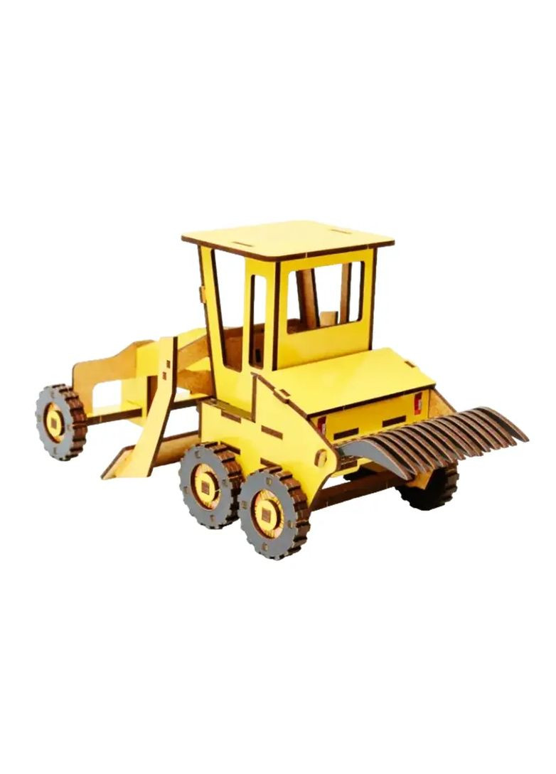 Деревянный 3D конструктор Грейдер в ассортименте Puz-00919 PuzzleOK Дер9195 (370652499)