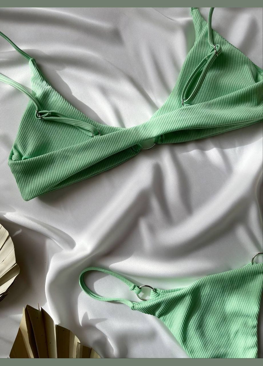 Світло-зелений літній жіночий купальник роздільний Vital-Textile 2340/29