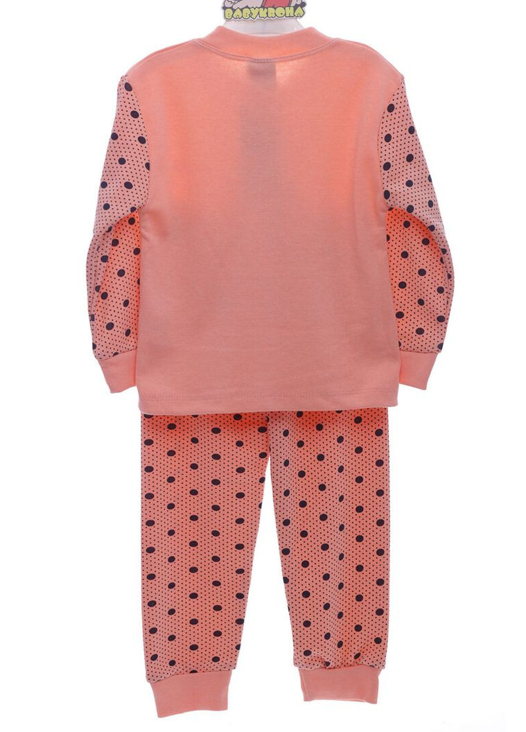 Розовая пижама для девочки с леди мишутка персиковая cit cit kids 104 см (44272) BABYKROHA