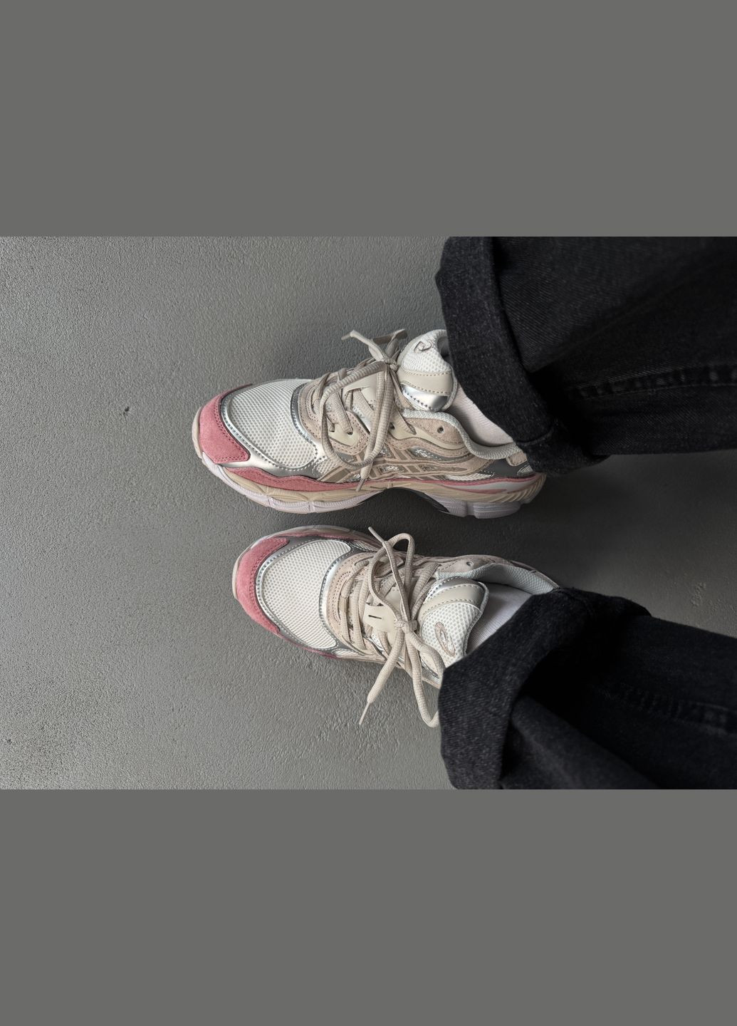 Кроссовки женские Asics Gel-NYC white pink | Асикс Гель-НЮК белые розовые No Brand белые демисезоны (316091078)