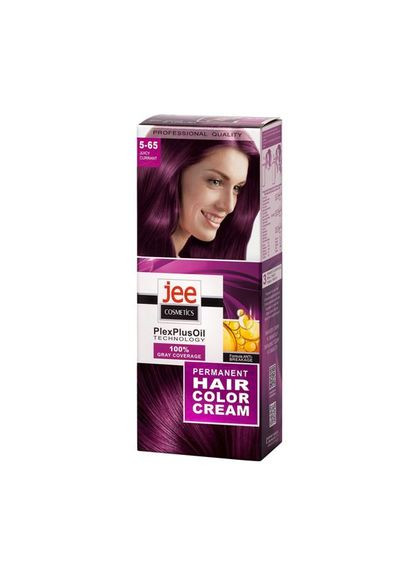 Устойчивая крем-краска для волос "Сочная смородина" №5-65 Jee Cosmetics (328916106)