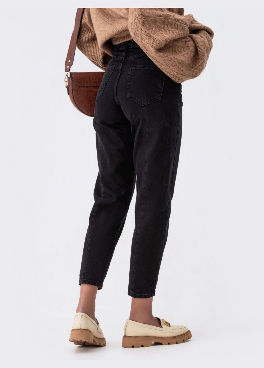 джинси-балон чорного кольору з рядками позаду Dressa - (278783484)